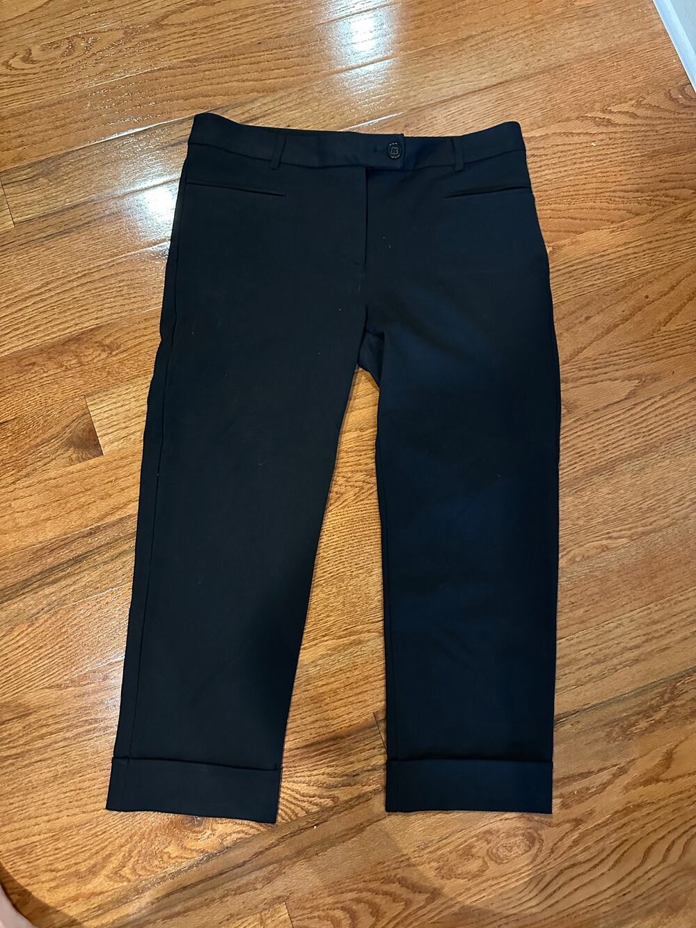 Women's Betabrand size XL black ankle pants 4 pockets